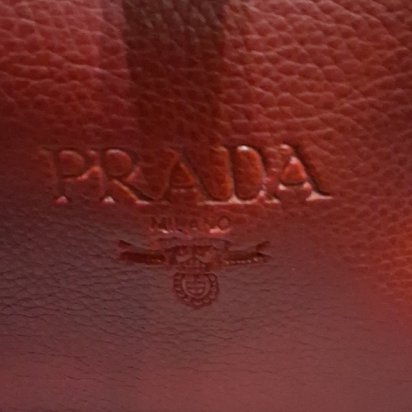 Prada Red Leather Bag - Picture 1 of 7